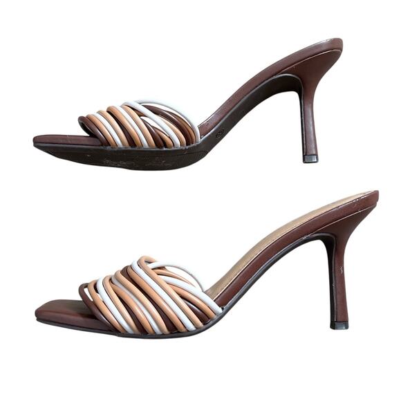 JOURNEE Tru Comfort Foam Womens Size 8 Calliope Open Toe Stiletto Heels Shoes - Picture 4 of 9